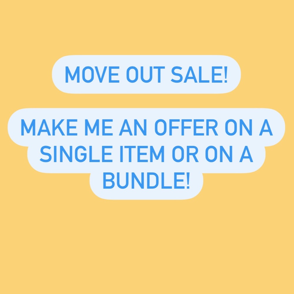 Move out sale! Make an offer!